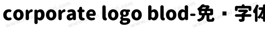 corporate logo blod字体转换